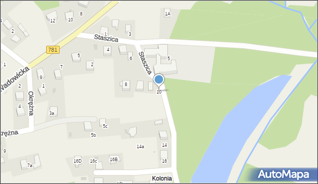 Jankowice, Staszica Stanisława, 10, mapa Jankowice