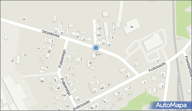 Janowiec Wielkopolski, Strzelecka, 3, mapa Janowiec Wielkopolski