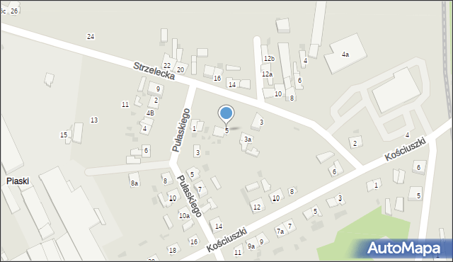 Janowiec Wielkopolski, Strzelecka, 5, mapa Janowiec Wielkopolski