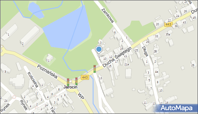 Jarocin, Stawna, 1, mapa Jarocin