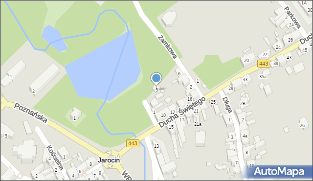 Jarocin, Stawna, 3, mapa Jarocin