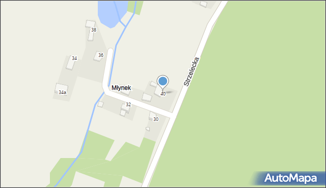 Jaryszów, Strzelecka, 40, mapa Jaryszów