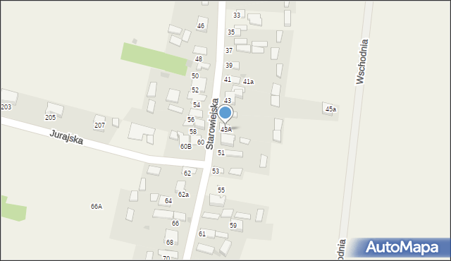 Jaskrów, Starowiejska, 43A, mapa Jaskrów