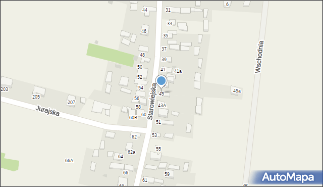 Jaskrów, Starowiejska, 45, mapa Jaskrów