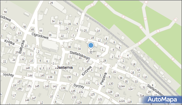 Jastarnia, Stefańskiego Pawła, ks., 32, mapa Jastarnia