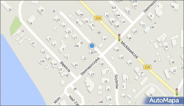 Jastarnia, Stelmaszczyka Mariana, 20, mapa Jastarnia