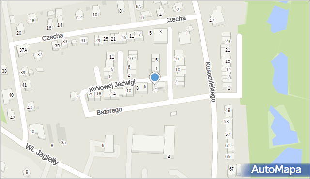 Jastrzębie-Zdrój, Stefana Batorego, 4, mapa Jastrzębie-Zdrój