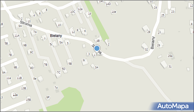 Jaworzno, Stroma, 1A, mapa Jaworzno