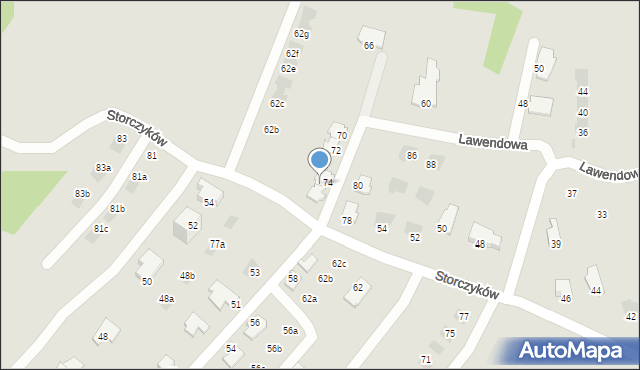 Jaworzno, Storczyków, 46m, mapa Jaworzno