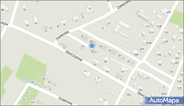 Jaworzno, Storczyków, 8b, mapa Jaworzno