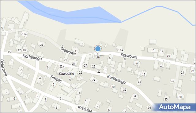 Jemielnica, Stawowa, 4a, mapa Jemielnica