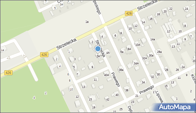 Jemielnica, Strzelecka, 2A, mapa Jemielnica