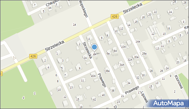 Jemielnica, Strzelecka, 4A, mapa Jemielnica