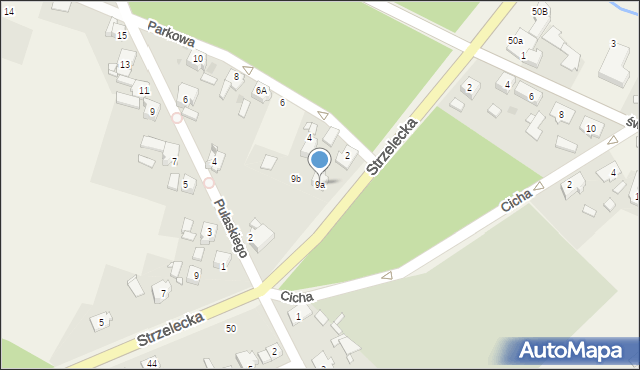 Jemielnica, Strzelecka, 9a, mapa Jemielnica