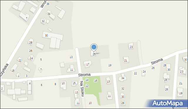 Jerzykowo, Stroma, 15, mapa Jerzykowo