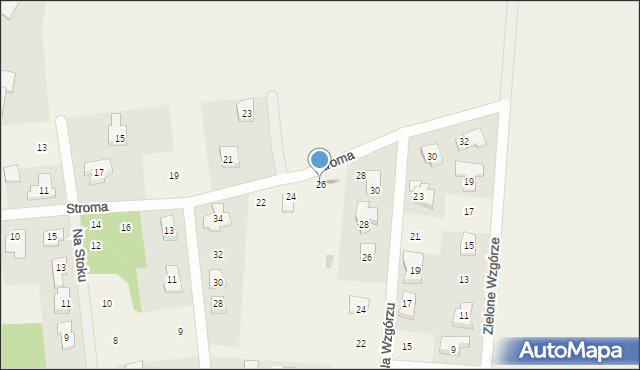Jerzykowo, Stroma, 26, mapa Jerzykowo