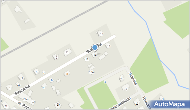 Jesionka, Strażacka, 14, mapa Jesionka