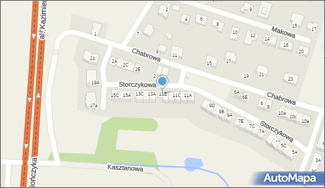 Juszkowo, Storczykowa, 11E, mapa Juszkowo