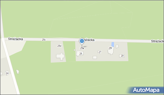 Kalej, Strażacka, 25e, mapa Kalej