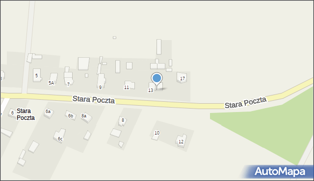 Kalinowice, Stara Poczta, 15, mapa Kalinowice