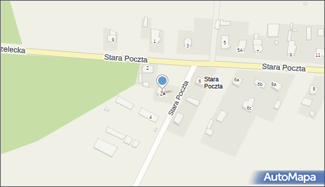 Kalinowice, Stara Poczta, 2A, mapa Kalinowice