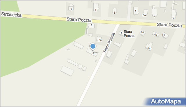 Kalinowice, Stara Poczta, 4, mapa Kalinowice