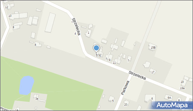 Kalinowice, Strzelecka, 3, mapa Kalinowice