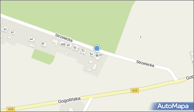 Kalinowice, Strzelecka, 56, mapa Kalinowice