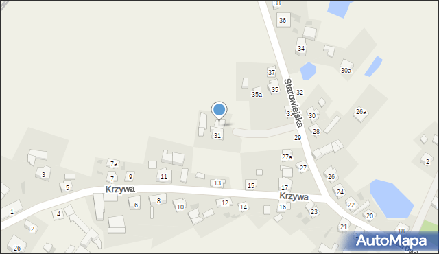 Kaliska, Starowiejska, 31a, mapa Kaliska