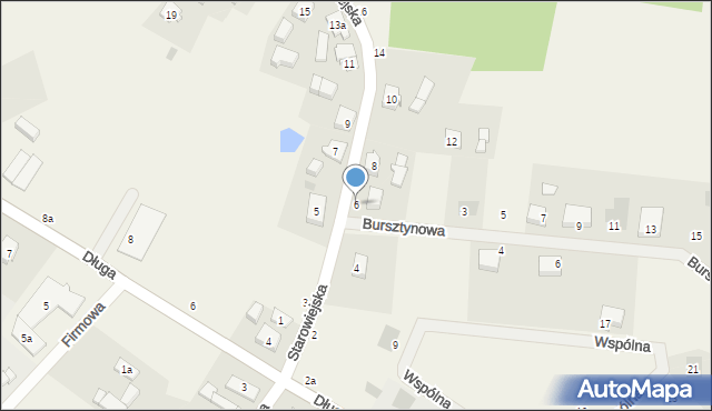 Kaliska, Starowiejska, 6, mapa Kaliska