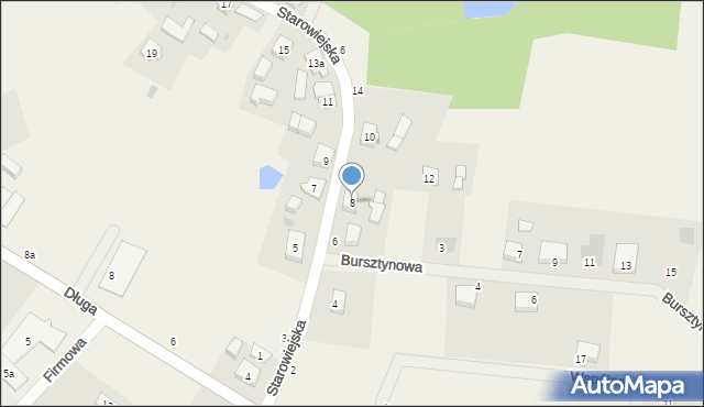 Kaliska, Starowiejska, 8, mapa Kaliska