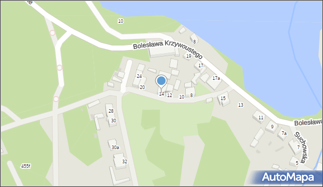 Kalisz Pomorski, Strzelecka, 14, mapa Kalisz Pomorski