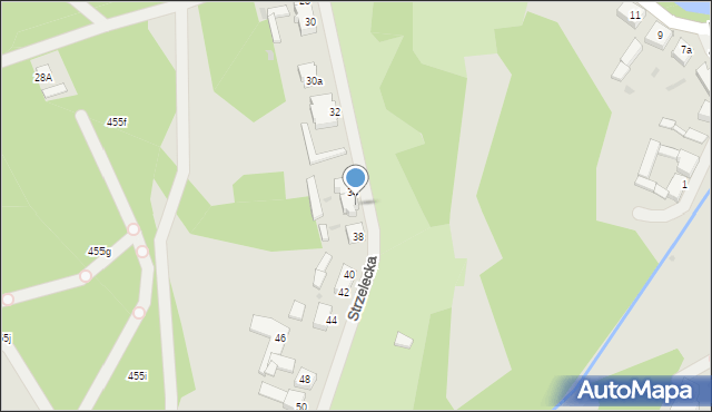 Kalisz Pomorski, Strzelecka, 36, mapa Kalisz Pomorski