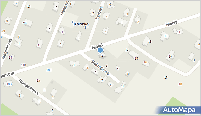 Kalonka, Stokrotkowa, 2/4, mapa Kalonka