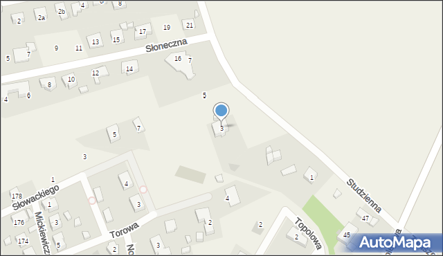 Kamieniec Wrocławski, Studzienna, 3, mapa Kamieniec Wrocławski