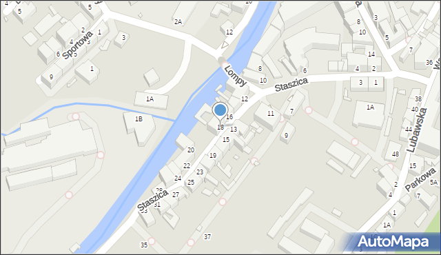 Kamienna Góra, Staszica Stanisława, 18, mapa Kamienna Góra