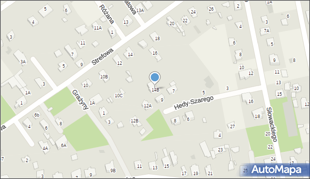 Kanie, Strefowa, 14B, mapa Kanie