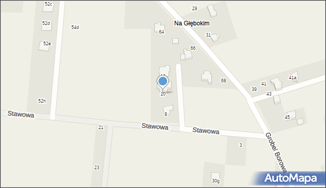 Kaniów, Stawowa, 10, mapa Kaniów