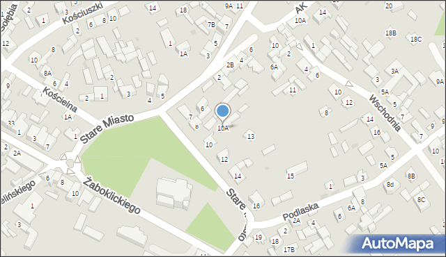 Karczew, Stare Miasto, 10A, mapa Karczew