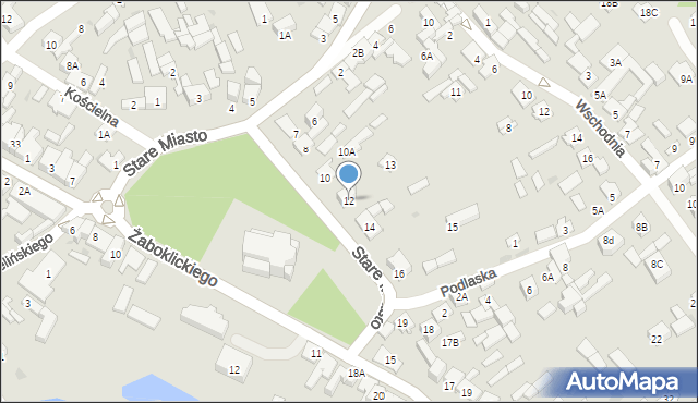 Karczew, Stare Miasto, 12, mapa Karczew