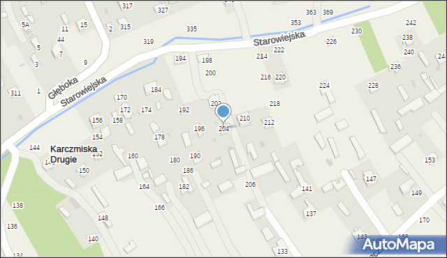 Karczmiska Drugie, Starowiejska, 204, mapa Karczmiska Drugie