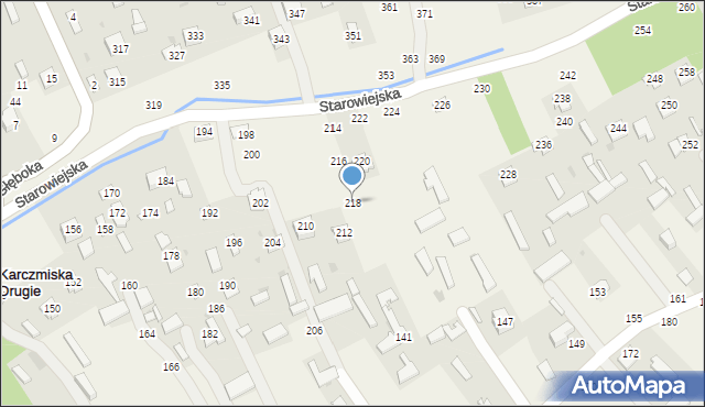 Karczmiska Drugie, Starowiejska, 218, mapa Karczmiska Drugie