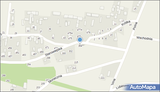 Karczmiska Drugie, Starowiejska, 304, mapa Karczmiska Drugie