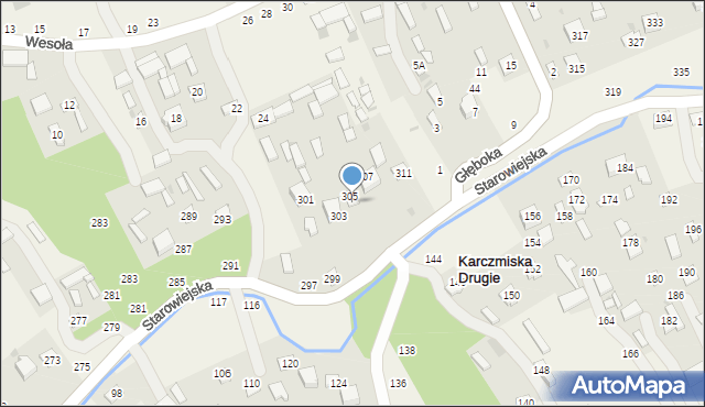 Karczmiska Drugie, Starowiejska, 305, mapa Karczmiska Drugie