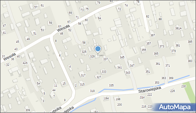 Karczmiska Drugie, Starowiejska, 333A, mapa Karczmiska Drugie