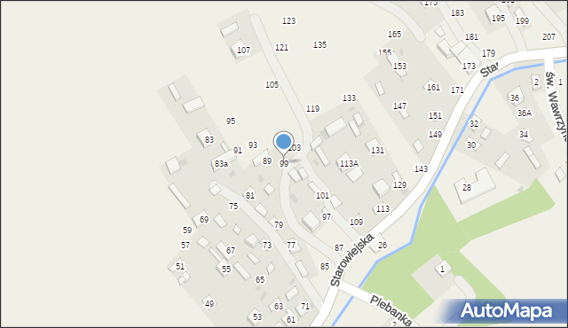 Karczmiska Pierwsze, Starowiejska, 99, mapa Karczmiska Pierwsze