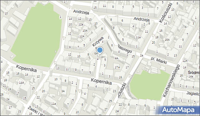 Katowice, Styczyńskiego Wincentego, 7, mapa Katowic