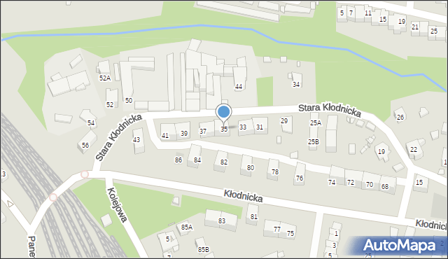 Katowice, Stara Kłodnicka, 35, mapa Katowic