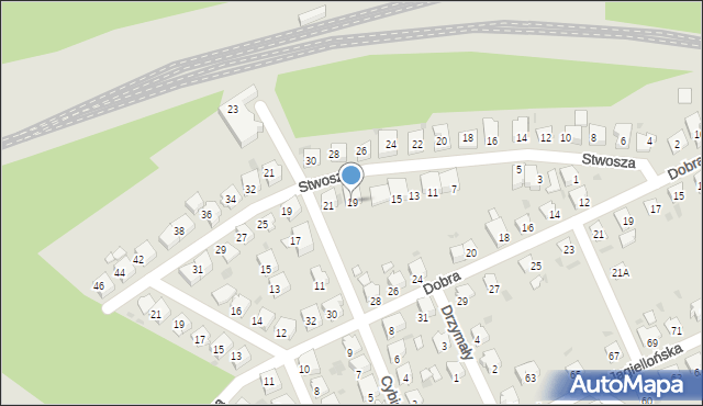 Kędzierzyn-Koźle, Stwosza Wita, 19, mapa Kędzierzyna-Koźle