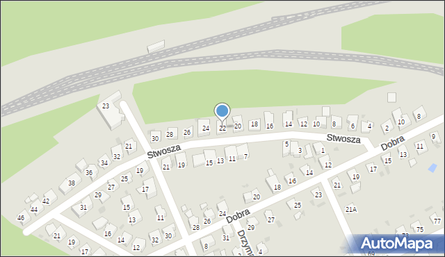 Kędzierzyn-Koźle, Stwosza Wita, 22, mapa Kędzierzyna-Koźle